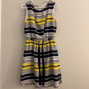 Jade striped yellow and blue dress